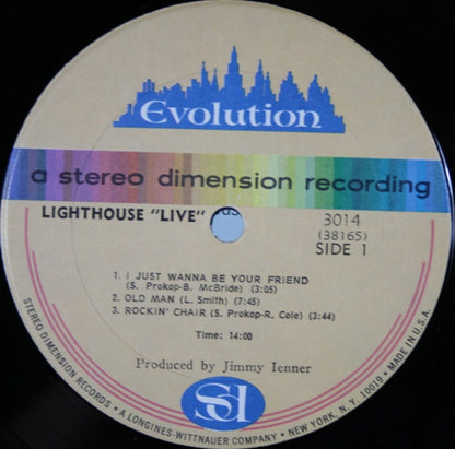 Lighthouse (2) : Lighthouse Live! (2xLP, Album, Son)
