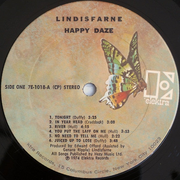 Lindisfarne : Happy Daze (LP, Album, San)
