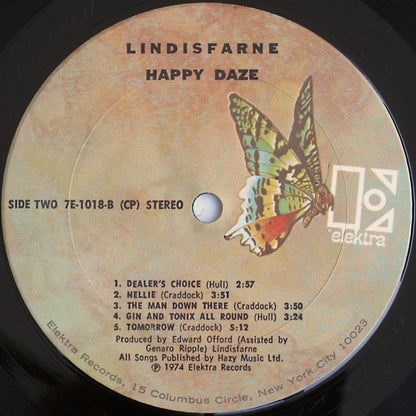 Lindisfarne : Happy Daze (LP, Album, San)