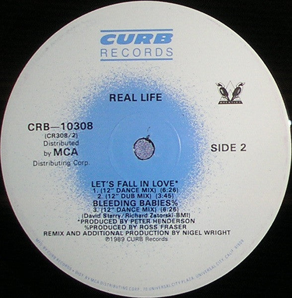 Real Life : Let's Fall In Love (12", Single)