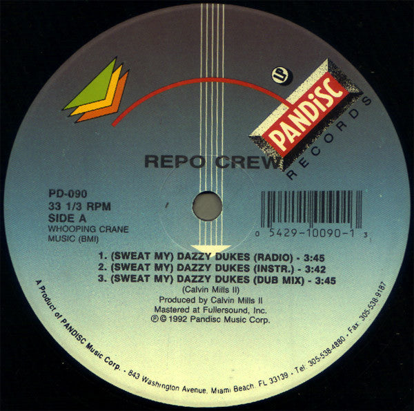Repo Crew : (Sweat My) Dazzy Dukes (12")