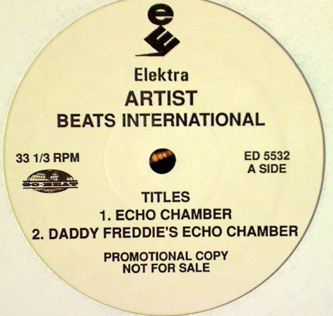 Beats International : Echo Chamber (12", Promo)