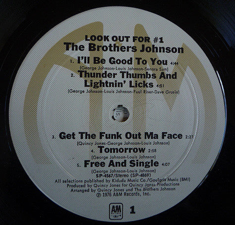 Brothers Johnson : Look Out For #1 (LP, Album)