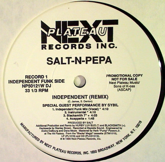 Salt 'N' Pepa : Independent (Remix) (2x12", Promo)