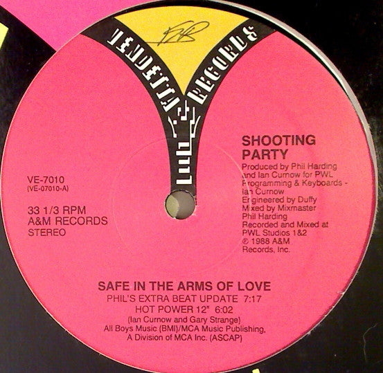Shooting Party : Safe In The Arms Of Love (12")