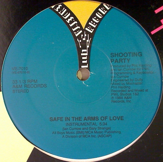 Shooting Party : Safe In The Arms Of Love (12")