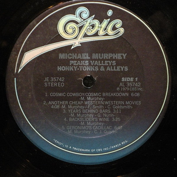 Michael Martin Murphey : Peaks Valleys Honky-Tonks & Alleys (LP, Album, Ter)