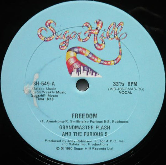 Grandmaster Flash & The Furious Five : Freedom (12")