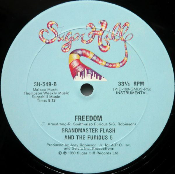 Grandmaster Flash & The Furious Five : Freedom (12")