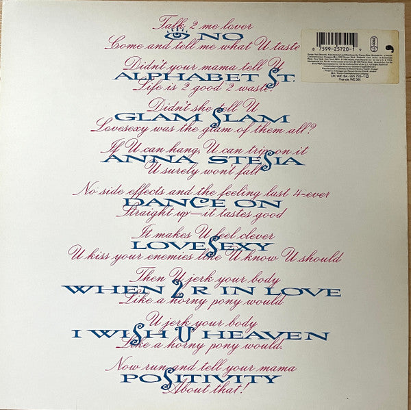 Prince : Lovesexy (LP, Album)