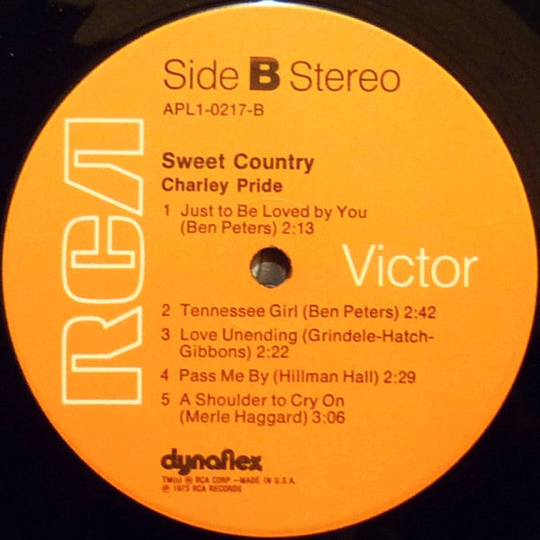 Charley Pride : Sweet Country (LP, Album, Hol)