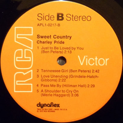 Charley Pride : Sweet Country (LP, Album, Hol)