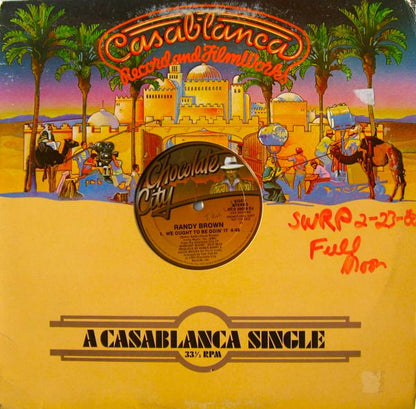 Randy Brown (2) : We Ought To Be Doin' It (12", Single, Promo)