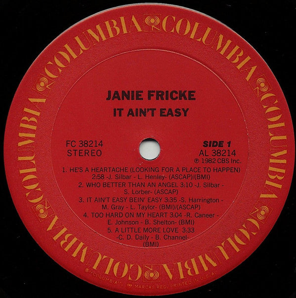 Janie Fricke : It Ain't Easy (LP, Album)