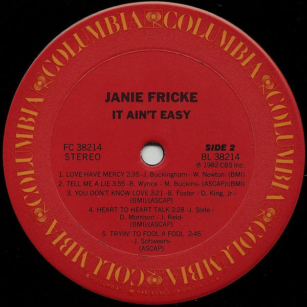 Janie Fricke : It Ain't Easy (LP, Album)
