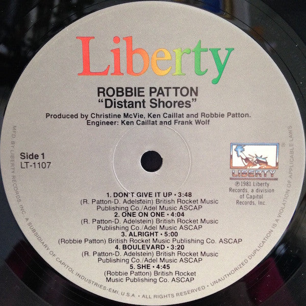 Robbie Patton : Distant Shores (LP, Album, All)