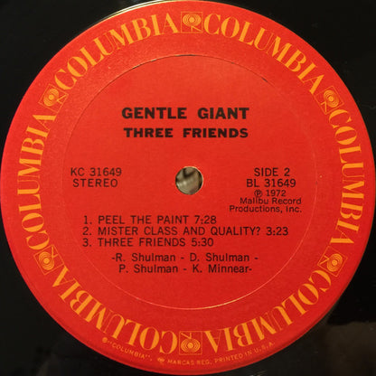 Gentle Giant : Three Friends (LP, Album, Pit)