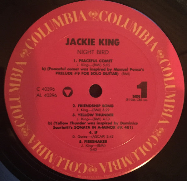 Jackie King : Night Bird (LP, Album)