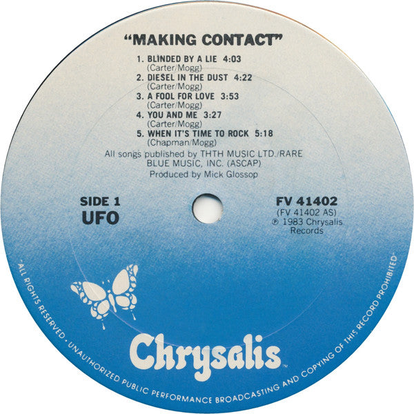 UFO (5) : Making Contact (LP, Album, Car)
