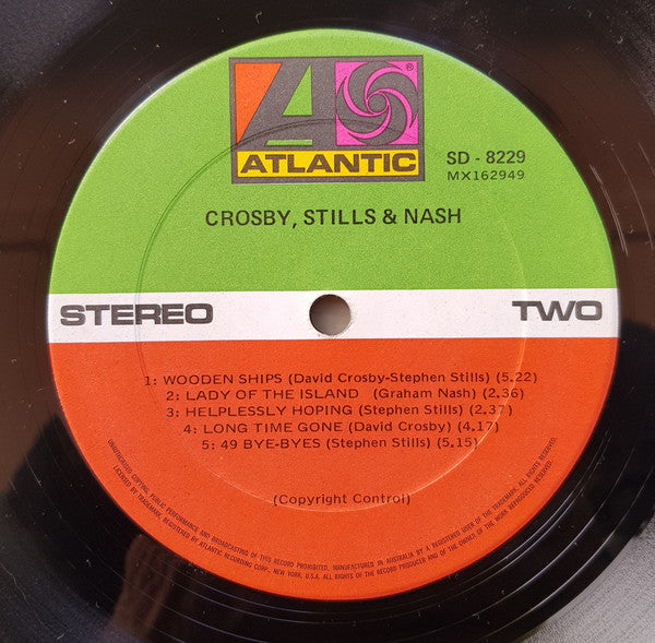 Crosby, Stills & Nash : Crosby, Stills & Nash (LP, Album, RE)