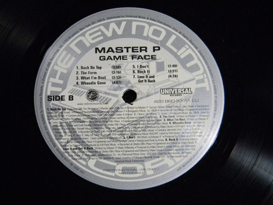 Master P : Gameface (LP, Album, Promo)