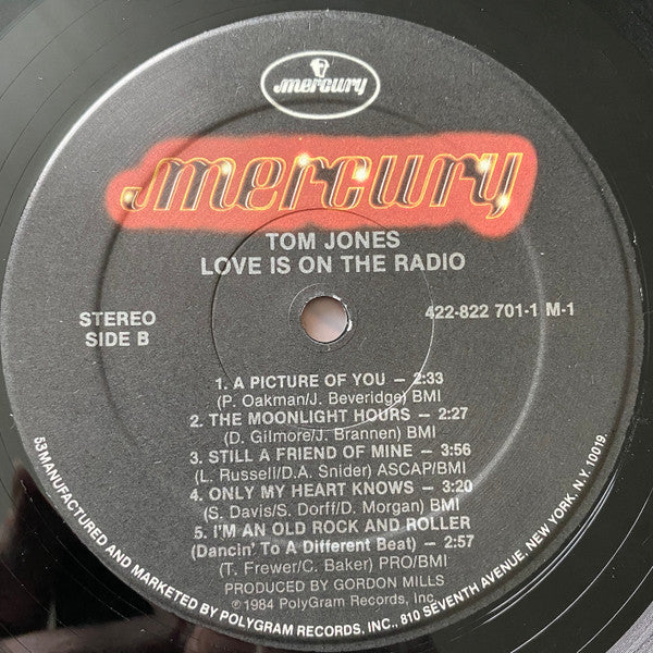Tom Jones : Love Is On The Radio (LP, Album)
