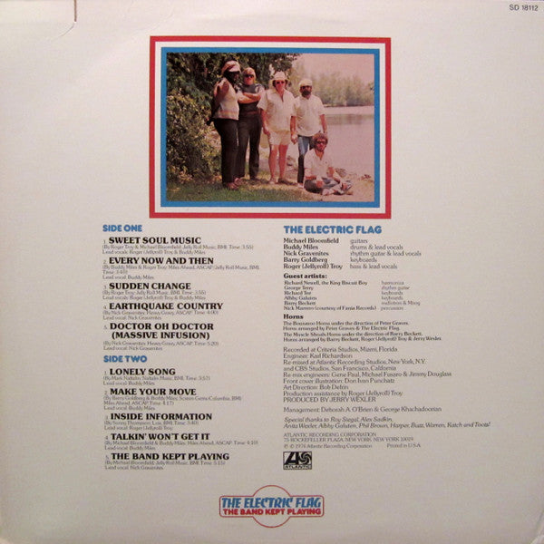 The Electric Flag : The Band Kept Playing (LP, Album, Mon)