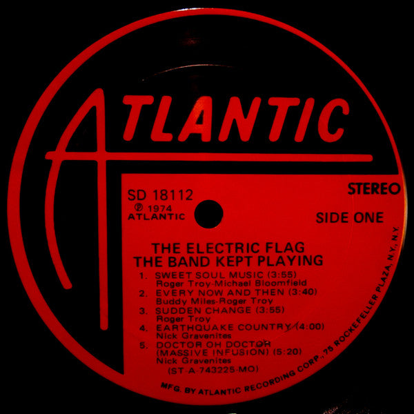 The Electric Flag : The Band Kept Playing (LP, Album, Mon)