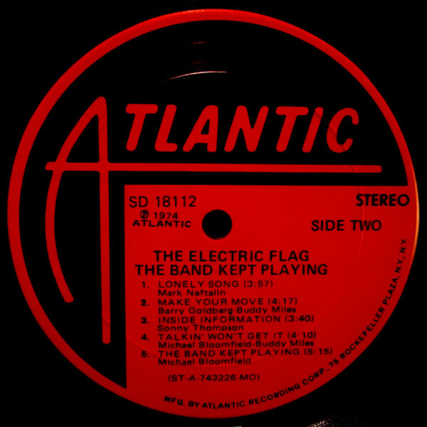 The Electric Flag : The Band Kept Playing (LP, Album, Mon)