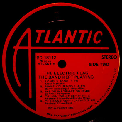 The Electric Flag : The Band Kept Playing (LP, Album, Mon)