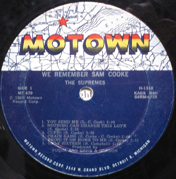 The Supremes : We Remember Sam Cooke (LP, Album, Mono, Roc)