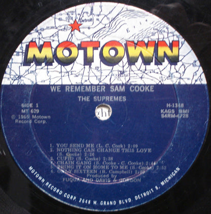 The Supremes : We Remember Sam Cooke (LP, Album, Mono, Roc)