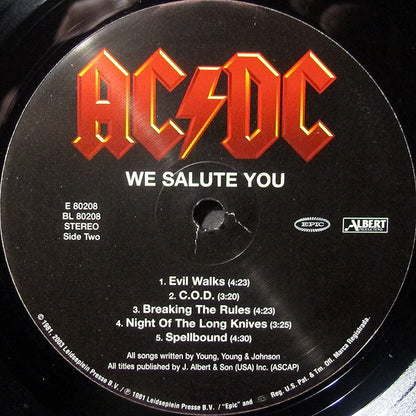 AC/DC : For Those About To Rock We Salute You (LP, Album, RE, RM, 180)