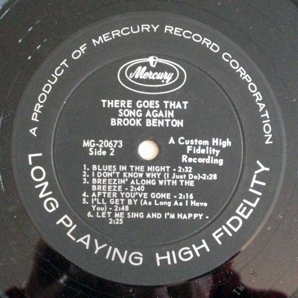 Brook Benton : There Goes That Song Again (LP, Album, Mono)