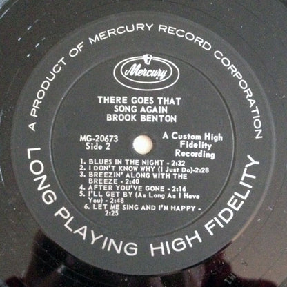 Brook Benton : There Goes That Song Again (LP, Album, Mono)