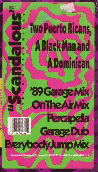 2 Puerto Ricans, A Blackman And A Dominican : Scandalous (12")