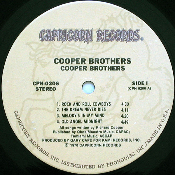 Cooper Brothers : Cooper Brothers (LP, Album)