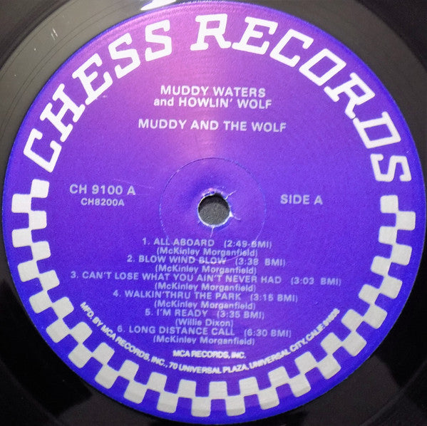 Muddy Waters And Howlin' Wolf : Muddy & The Wolf (LP, Comp, RE, Glo)