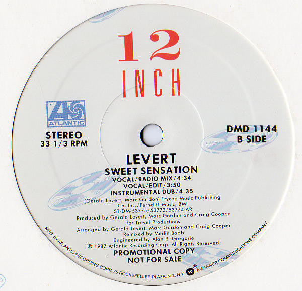 Levert : Sweet Sensation (12", Promo)