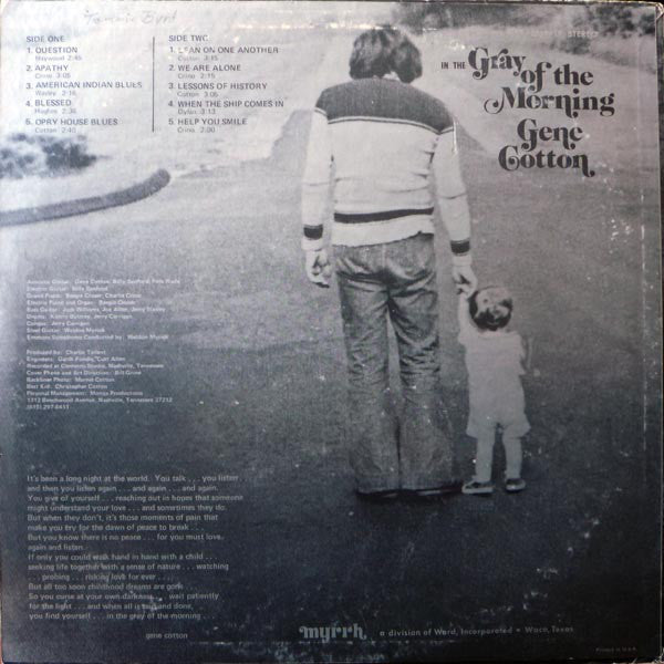 Gene Cotton : In The Gray Of The Morning (LP, Album)