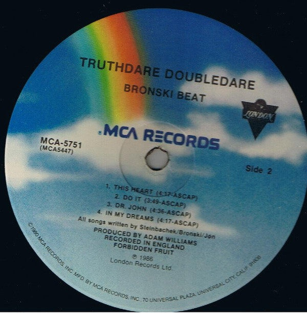 Bronski Beat : Truthdare Doubledare (LP, Album, Glo)