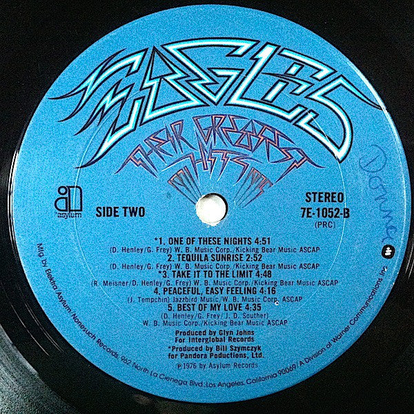 Eagles : Their Greatest Hits 1971-1975 (LP, Album, Comp, Emb)
