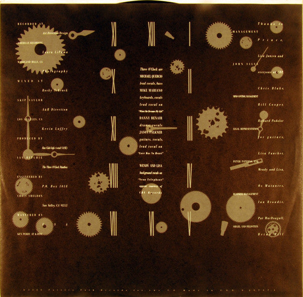 The Three O'Clock : Vermillion (LP, Album, SRC)
