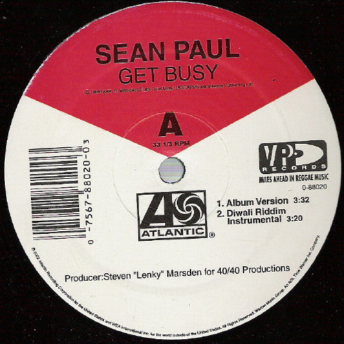 Sean Paul : Get Busy (12")