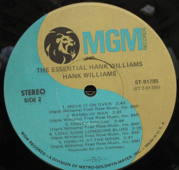 Hank Williams : The Essential Hank Williams (LP, Comp, Club)