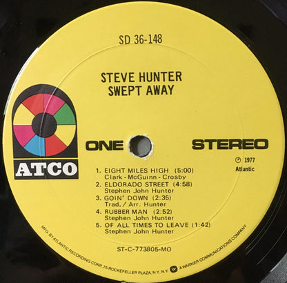 Steve Hunter : Swept Away (LP, Album, Mon)