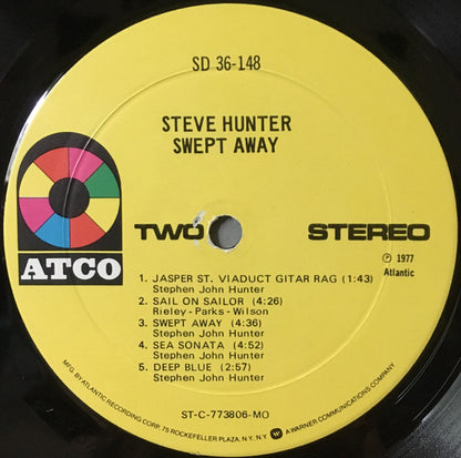 Steve Hunter : Swept Away (LP, Album, Mon)