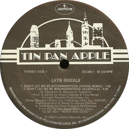 The Latin Rascals : Don't Let Me Be Misunderstood (12")
