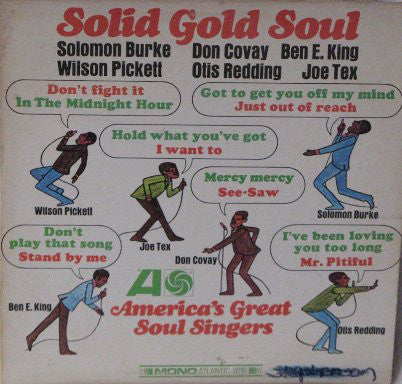 Various : Solid Gold Soul (America's Great Soul Singers) (LP, Comp, Mono)