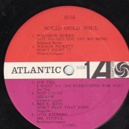 Various : Solid Gold Soul (America's Great Soul Singers) (LP, Comp, Mono)